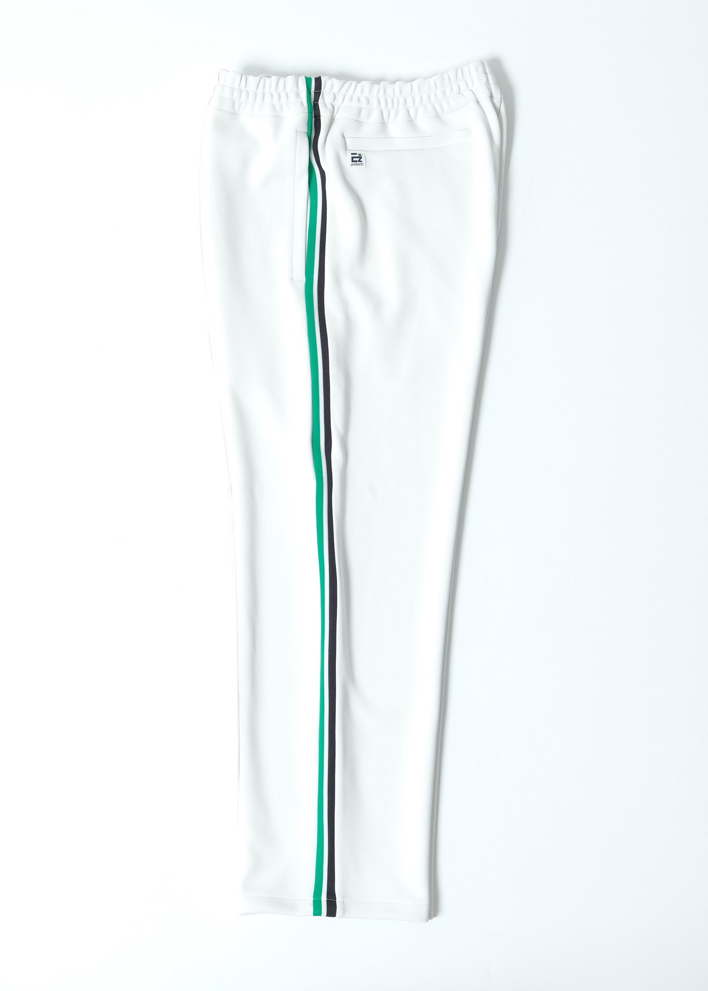 EZ Track Pant 3 (white / green&black line)