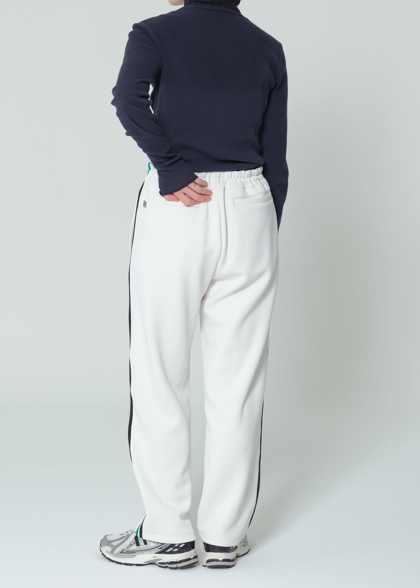 EZ Track Pant 3 (white / green&black line)