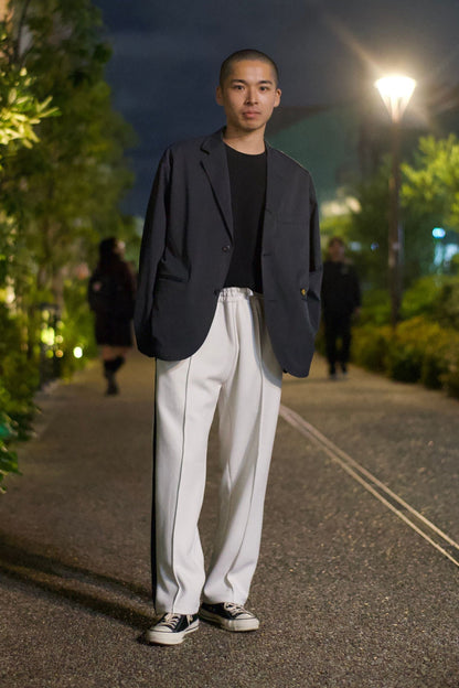 EZ Track Pant 1 (white / black line)