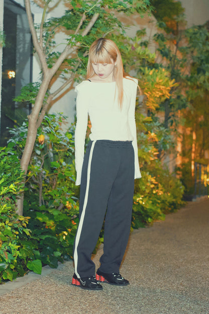 EZ Track Pant 1 (black / white line)