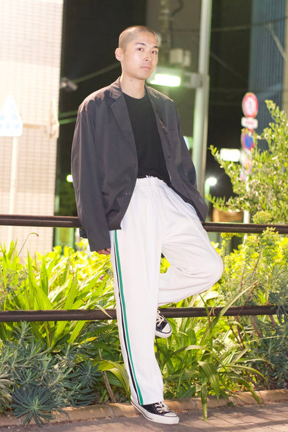 EZ Track Pant 3 (white / green&black line)
