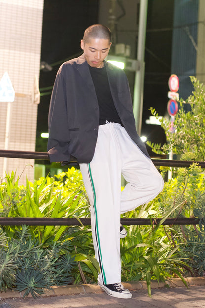 EZ Track Pant 3 (white / green&black line)