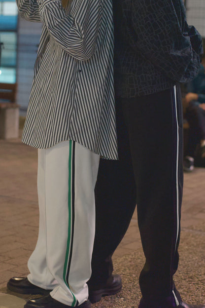 EZ Track Pant 3 (black / white&purple line)