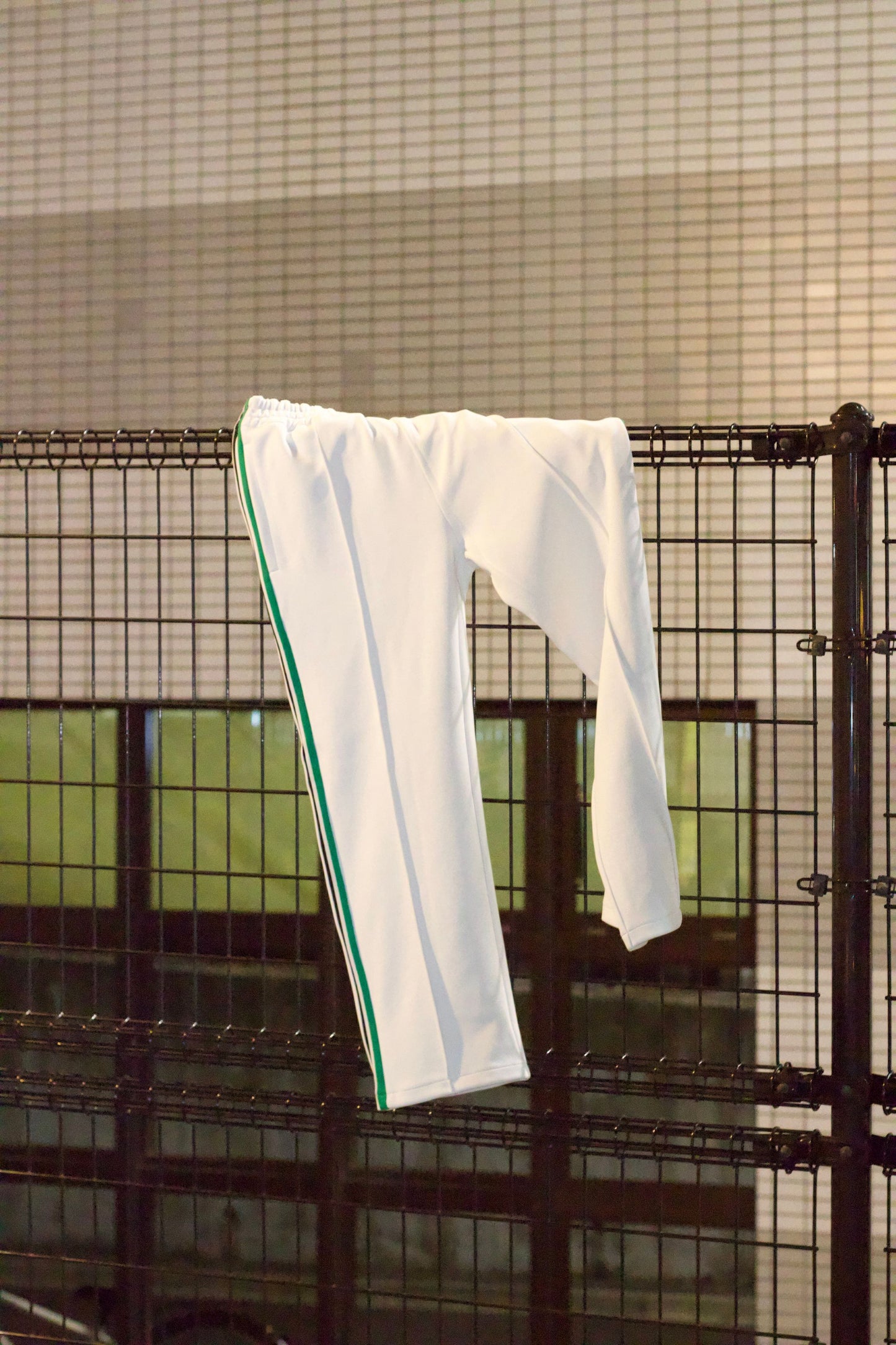 EZ Track Pant 3 (white / green&black line)
