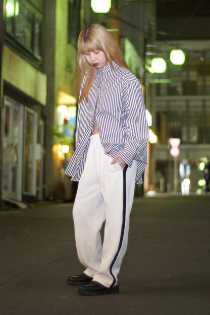 EZ Track Pant 1 (white / black line)