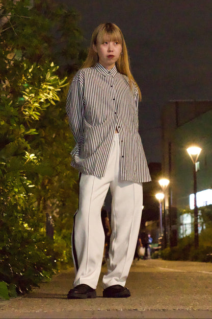 EZ Track Pant 1 (white / black line)