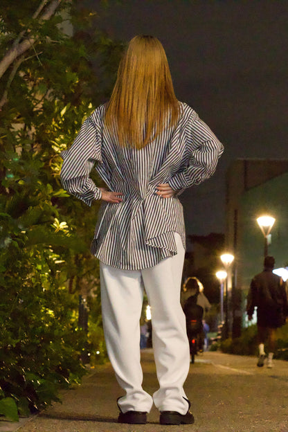 EZ Track Pant 1 (white / black line)