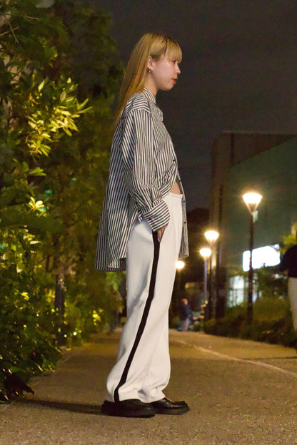 EZ Track Pant 1 (white / black line)