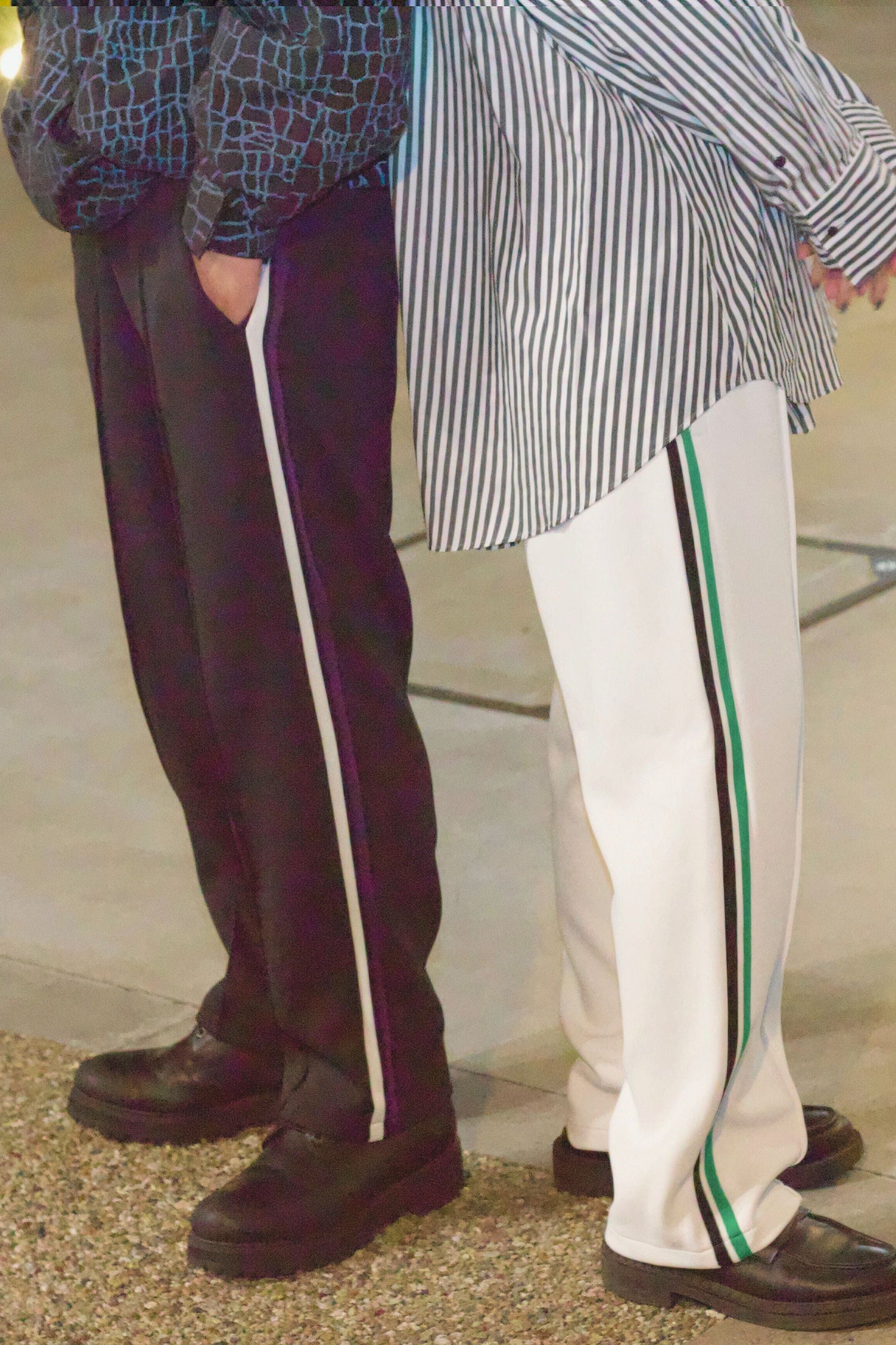 EZ Track Pant 3 (black / white&purple line)