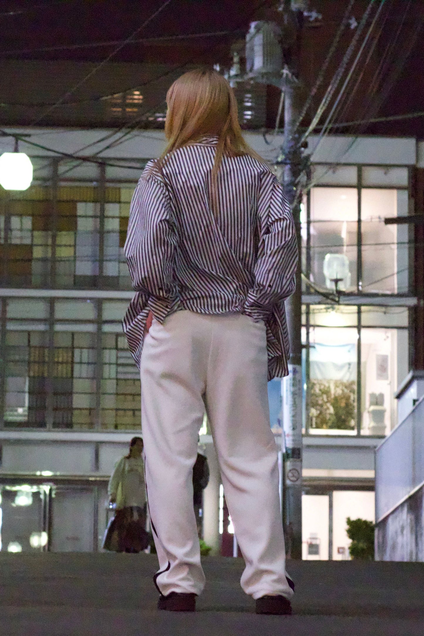 EZ Track Pant 1 (white / black line)