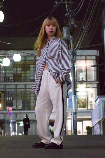 EZ Track Pant 1 (white / black line)