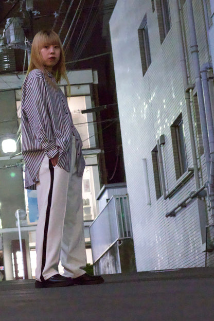 EZ Track Pant 1 (white / black line)